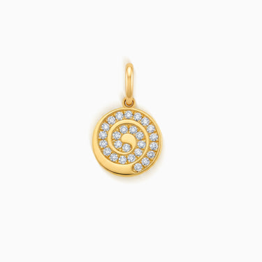 Air Element Pendant Diamonds, 18k gold diamonds, Lebanese fine jewelry