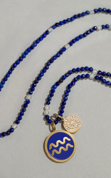 Air Element Pendant with Diamonds