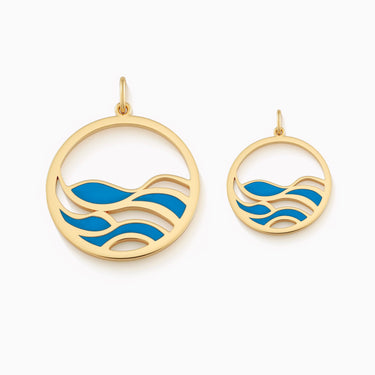 Water Pendant Enamel Medium