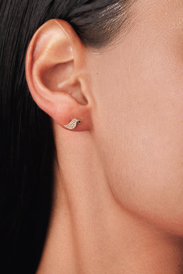 Bird Stud Earring with Diamonds