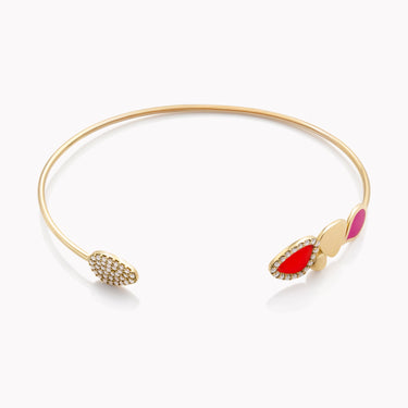 In Bloom Bracelet with Enamel and Diamonds