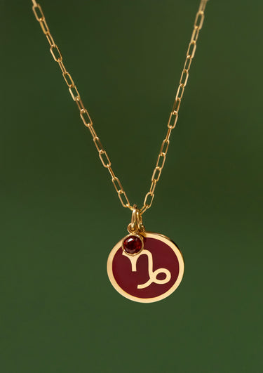 Capricorn Enamel Charm