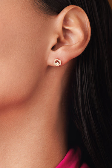 Gaudi Stud Earring with diamonds