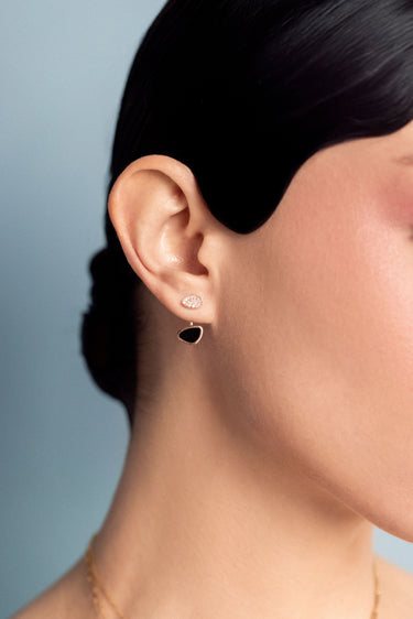 In Bloom Gold and Enamel Petal Earrings