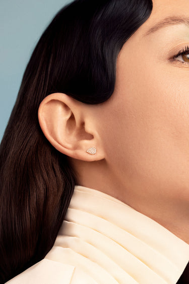 In Bloom Stud Earrings with Diamonds
