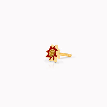 Kids Sun Earring with enamel