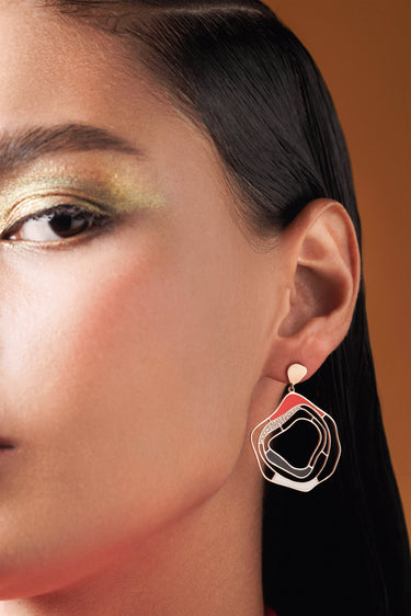Gaudi Statement Earrings with Diamonds