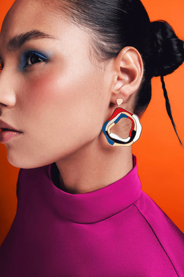 Gaudi Statement Earrings with Diamonds