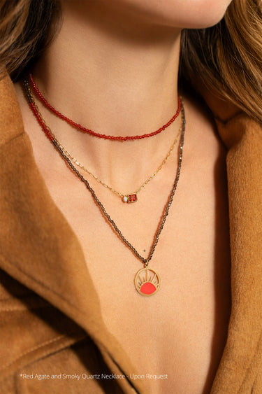 Fire Enamel Pendant