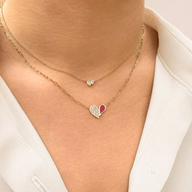 Heart Edit Pear Diamonds Necklace