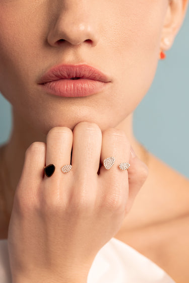 In Bloom Diamonds and Enamel Ring