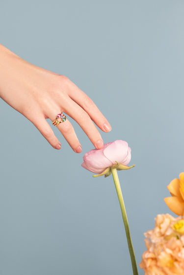 Gold Ring with Green Tourmaline