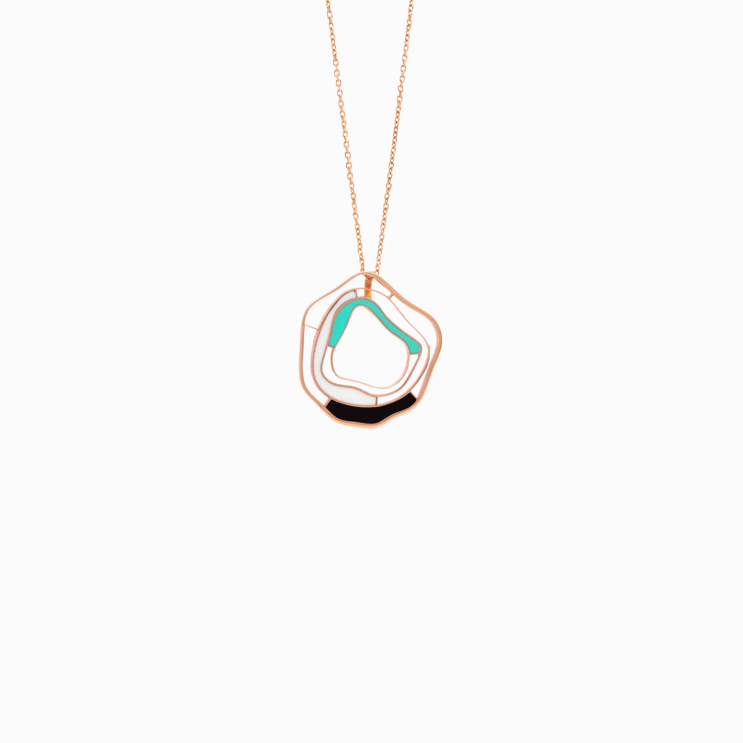 Gaudi Necklace with enamel