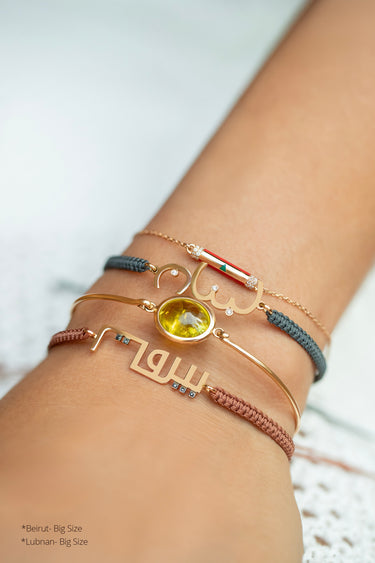 Beirut Bracelet with Black Diamonds