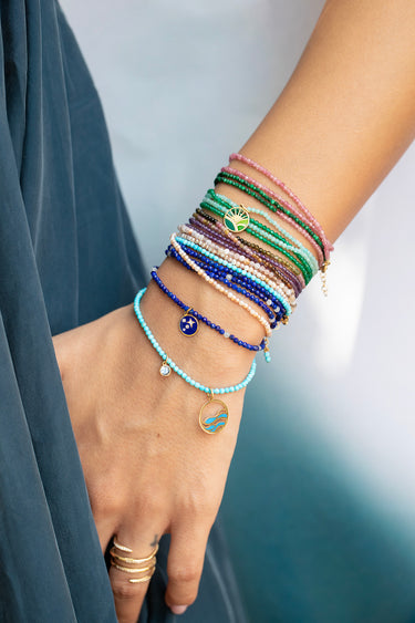 Starlit Skies Charm Diamonds and Enamel